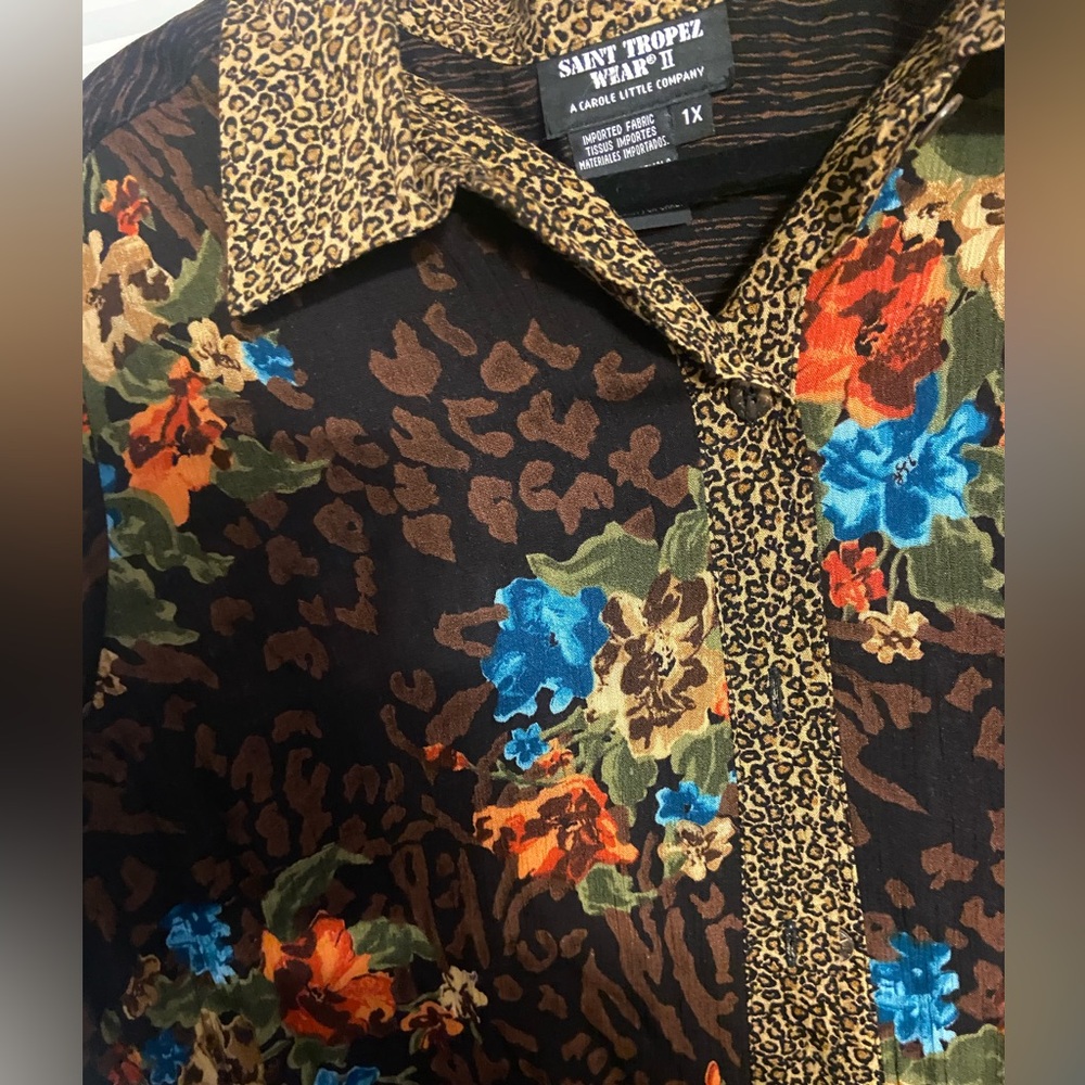 Animal print blouse